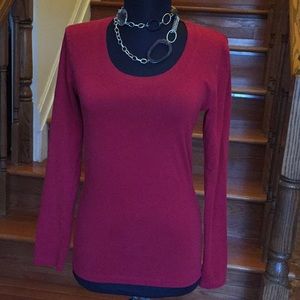 Louis Vuitton Red Long Sleeve Top